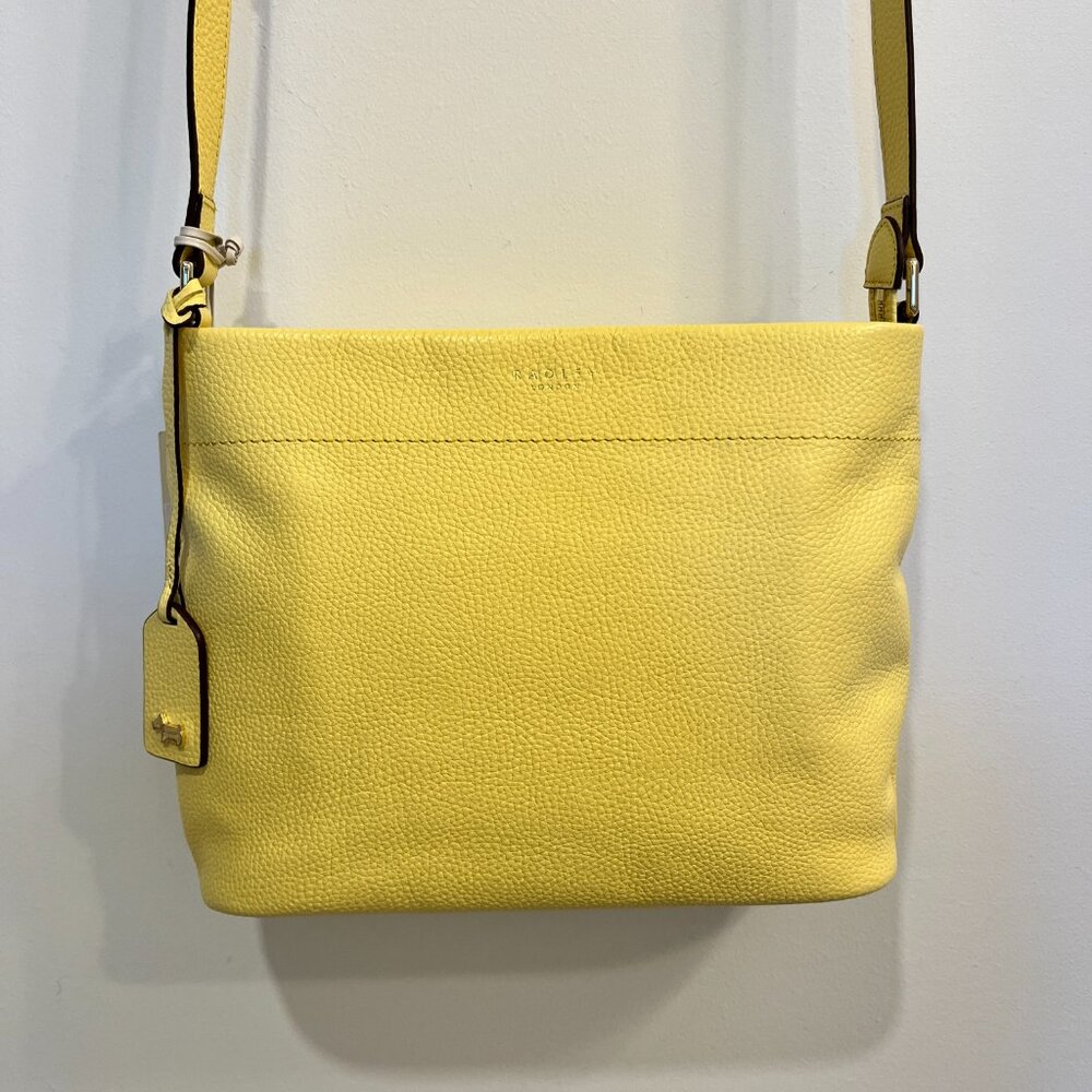 Radley London Rivington Medium Crossbody Bag Yellow - NEW WITH COSMETIC DEFECT - Picture 4 of 11